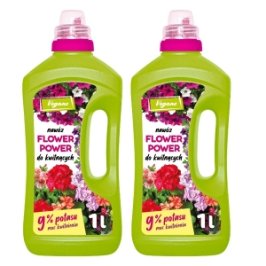 Flower Power płynny nawóz do roślin kwitnących z dużą zawartością potasu Vegano 2 x 1000 ml