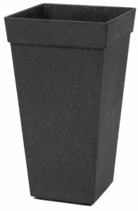 Doniczka czarna  SYMPHONY 26x26x50cm Multy Home