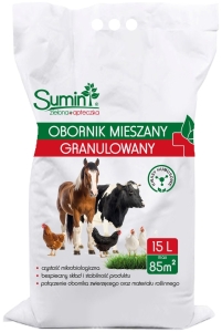 Obornik mieszany granulowany z kwasami humusowymi 15 l Sumin