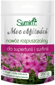 Nawóz rozpuszczalny do supertunii i surfinii Moc Obfitości 250 g Sumin