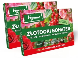 Złotooki bohater Vegano - 400 larw - 20 m2 ochrony