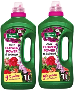Flower Power płynny nawóz do roślin kwitnących z dużą zawartością potasu Vegano 2 x 1000 ml