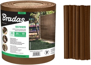 Taśma Ogrodzeniowa – Brązowa 19cm x 35m Bradas