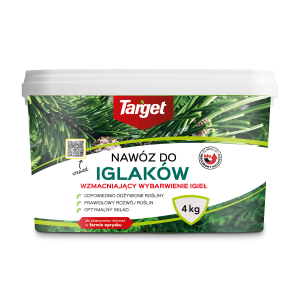 Nawóz do iglaków zagęszczający i wzmacniający wybarwienie igieł – 4 kg | Target