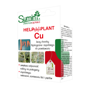 Help Plant CU 20 ml - Zwiększa Odporność Roślin Na Patogeny, Zapobiega: Nekrozom, Zamieraniu Liści i Pędów – Sumin