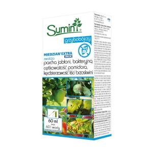 Miedzian Extra 350 SC 60 ml – preparat na choroby warzyw i drzew owocowych – Sumin