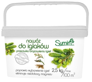 Nawóz Do Iglaków Przeciw Brązowieniu Igieł 2,5 kg Sumin