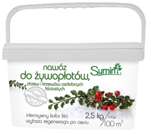 Nawóz Do Żywopłotów, Drzew i Krzewów Ozdobnych 2,5 kg Sumin