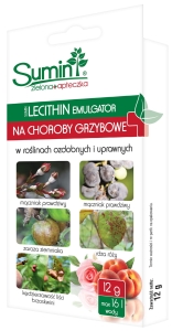 Sum Lecithin 12 g Zwalcza Choroby Drzew, Krzewów Ozdobnych, Róż, Tui, Roślin Ozdobnych oraz Warzyw